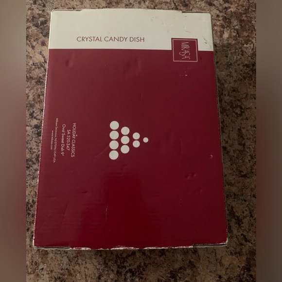 NWT Mikasa Holiday Classics Frosted Angels XMas Tree 9" Oval Sweet Dish Germany - Picture 6 of 7